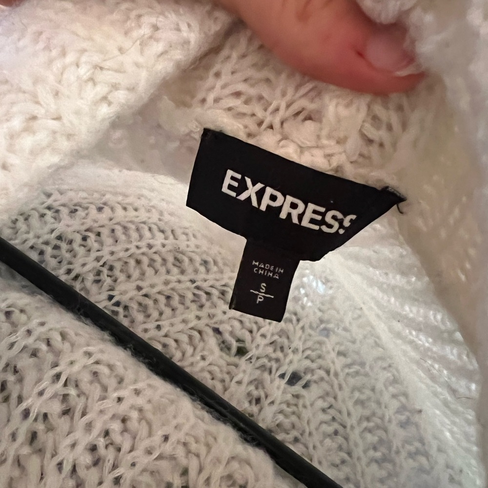 Express turtle neck crop sweater size small